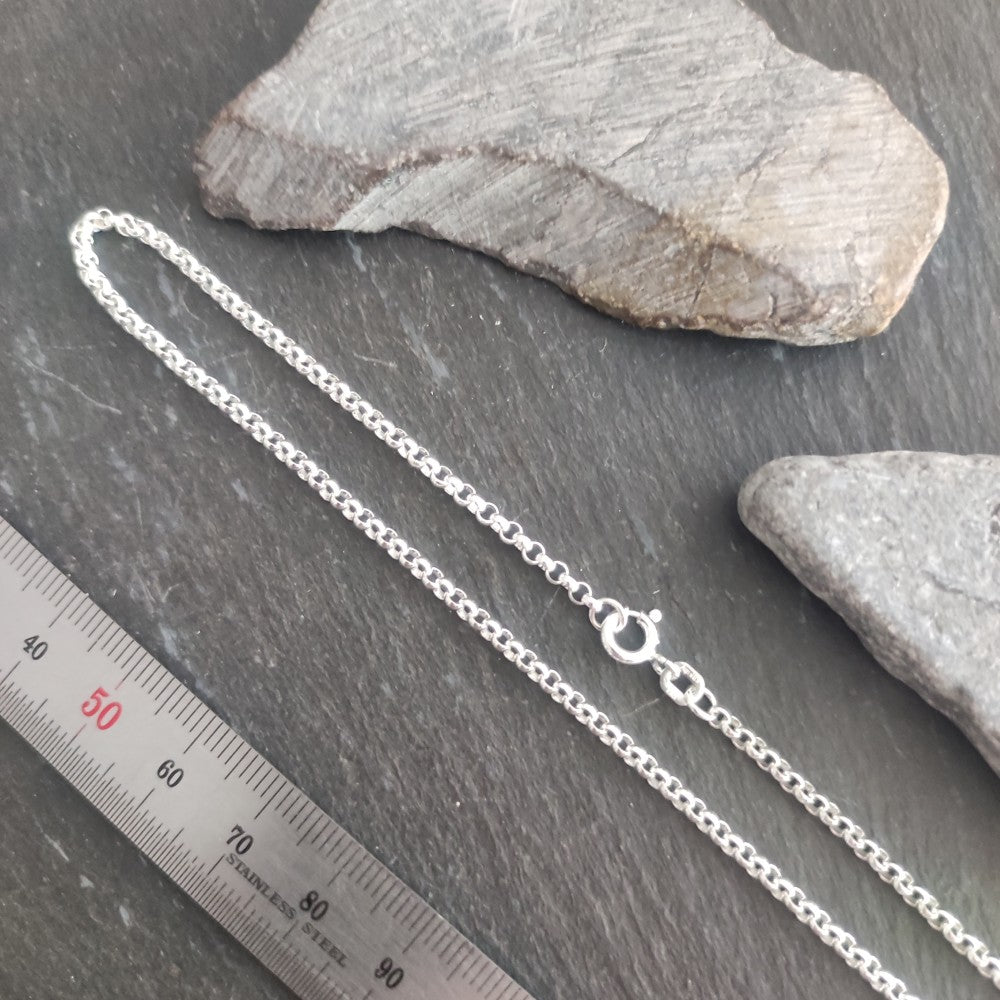 Halskette - 2,5 mm Erbskette aus 925er Silber