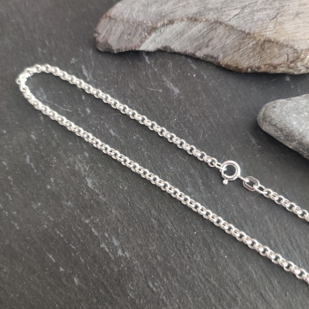 Halskette - 3,0 mm Erbskette aus 925er Silber