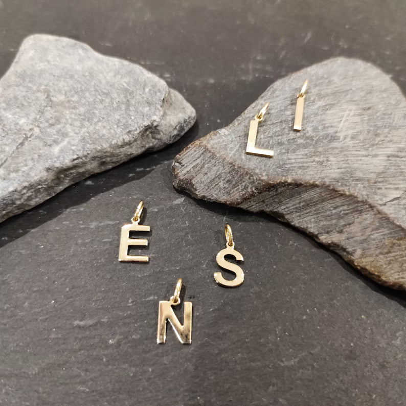 Buchstaben-Anhänger aus 333er Gelbgold (NK88/8GG)