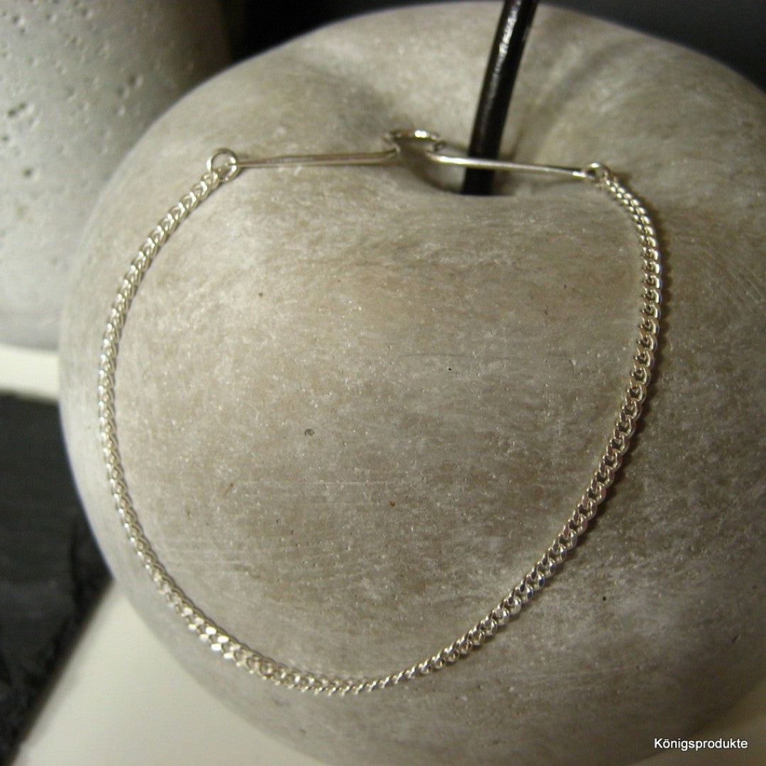Krawattenkette aus 925er Silber - Schmuck für Krawatte mit 2,1 mm Panzerkette (KK01)