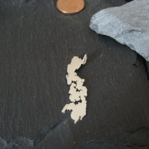 PHILIPPINEN Landkarten-Anhänger aus 925er Silber