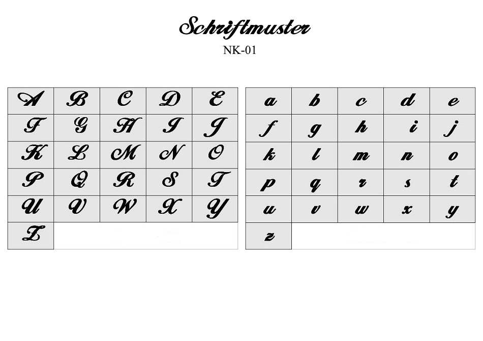 Schriftmuster NK-01