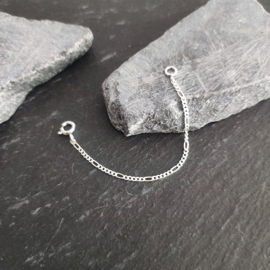 Verlängerungskette - 1,5 mm Figarokette aus 925er Silber