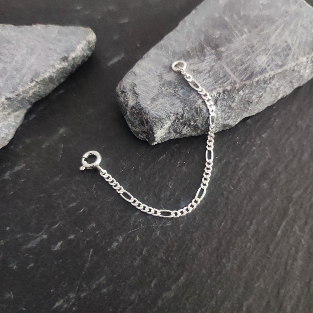 Verlängerungskette - 1,9 mm Figarokette aus 925er Silber