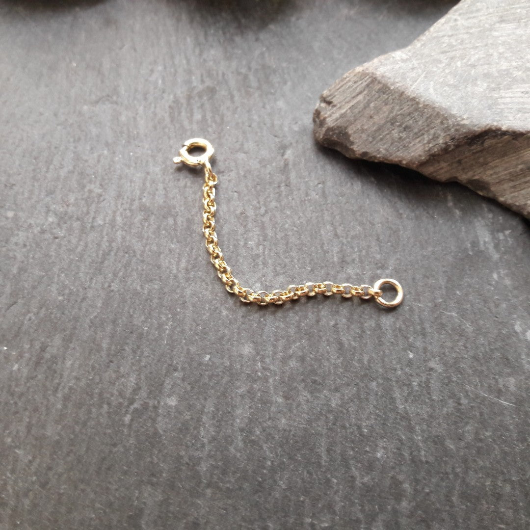 Verlängerungskette - 2,0 mm Erbskette aus Gelbgold