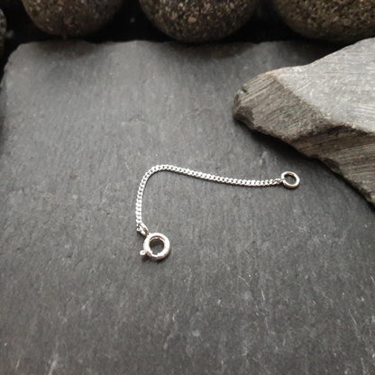 Verlängerungskette - 1,2 mm Flachpanzerkette aus 925er Silber