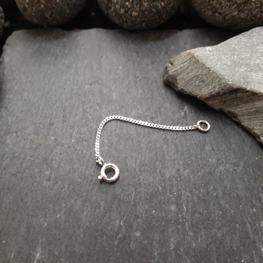 Verlängerungskette - 1,2 mm Flachpanzerkette aus 925er Silber