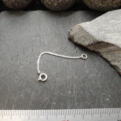 Verlängerungskette - 1,2 mm Flachpanzerkette aus 925er Silber