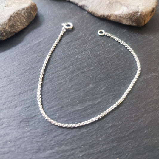 Verlängerungskette - 1,5 mm Erbskette aus 925er Silber