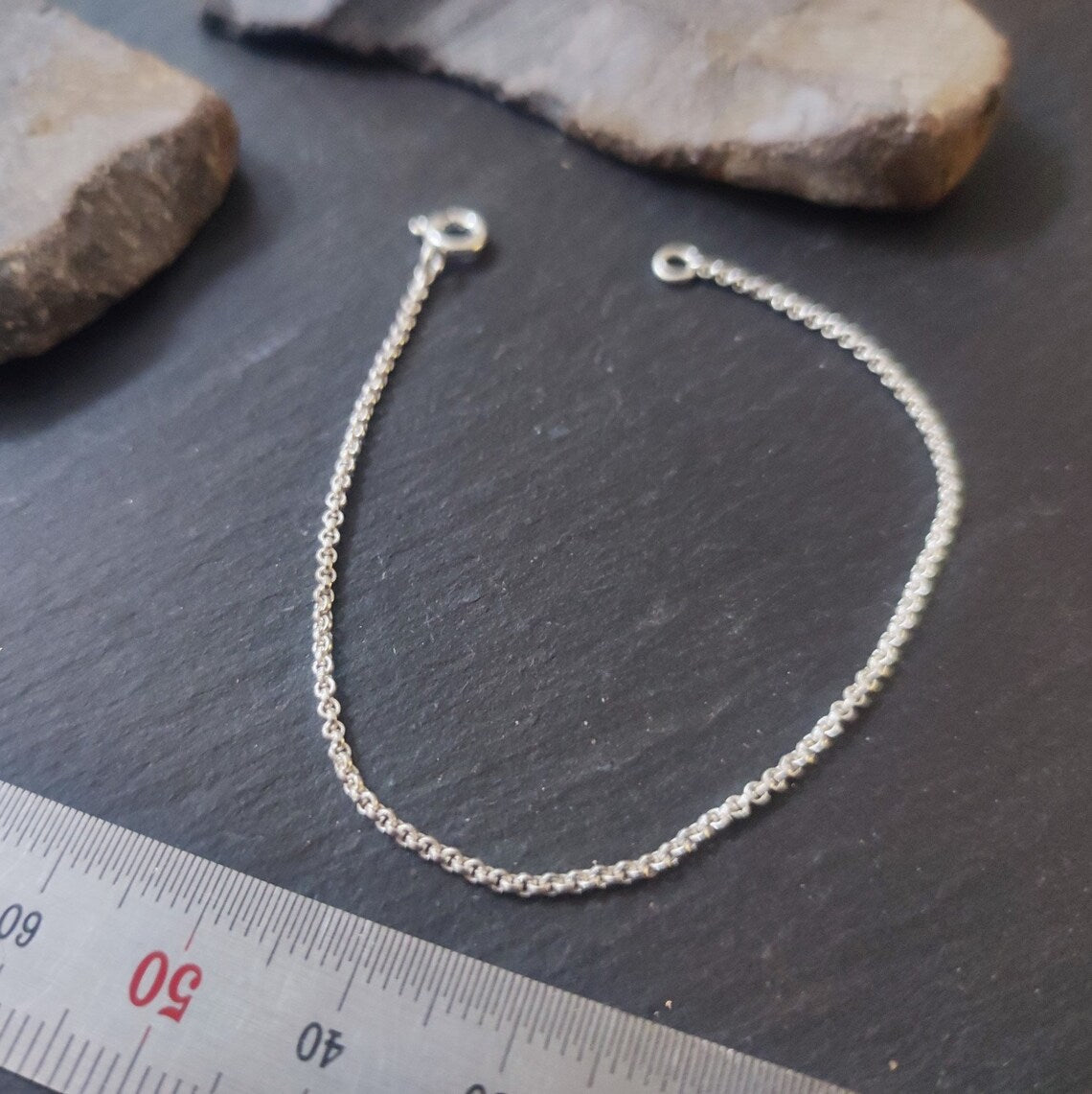 Verlängerungskette - 1,5 mm Erbskette aus 925er Silber