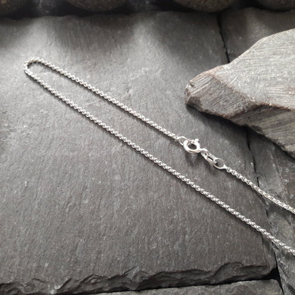 Halskette - 1,5 mm Erbskette aus 925er Silber