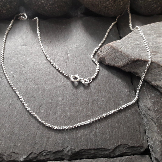 Halskette - 1,5 mm Erbskette aus 925er Silber