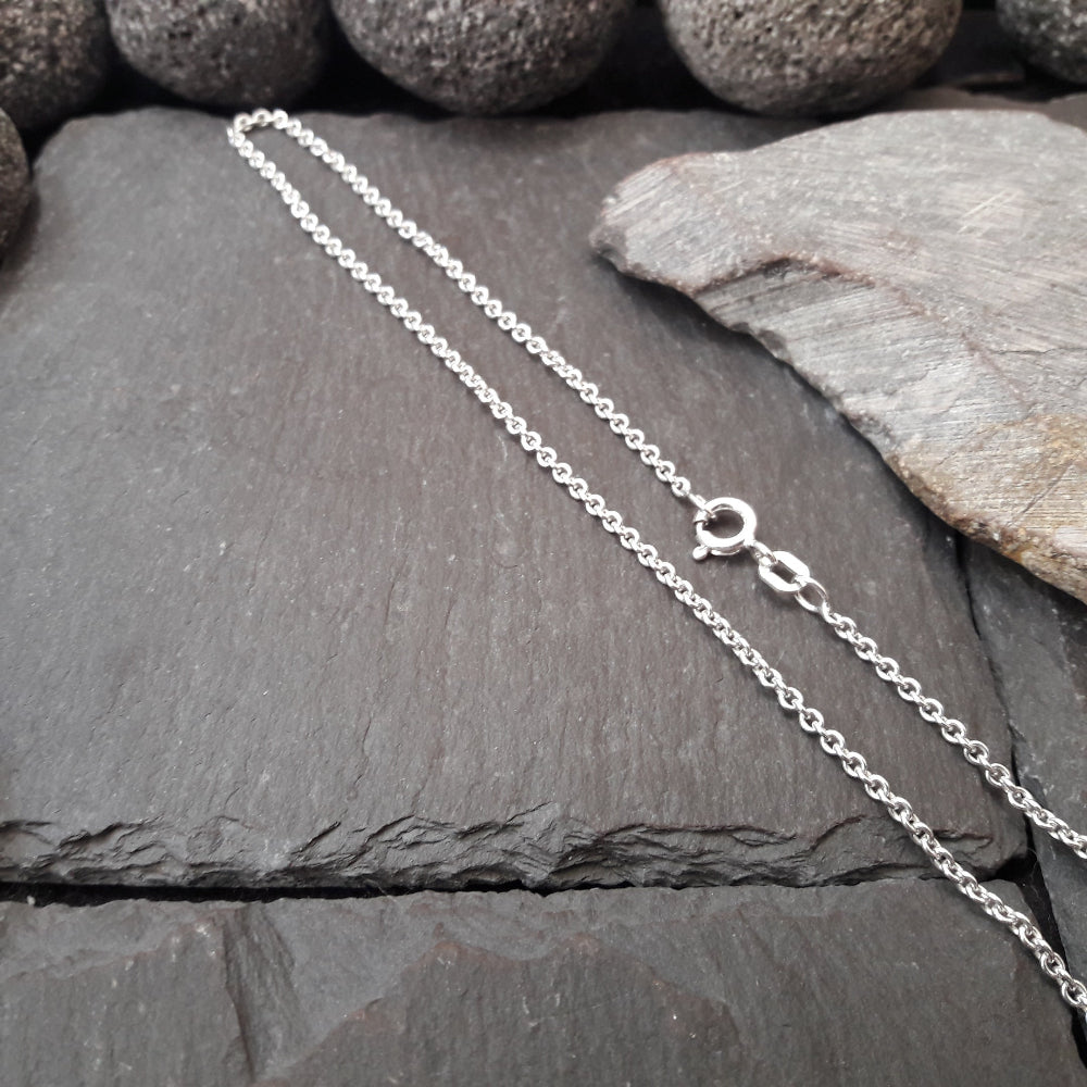Halskette - 2,0 mm Rundankerkette aus 925er Silber