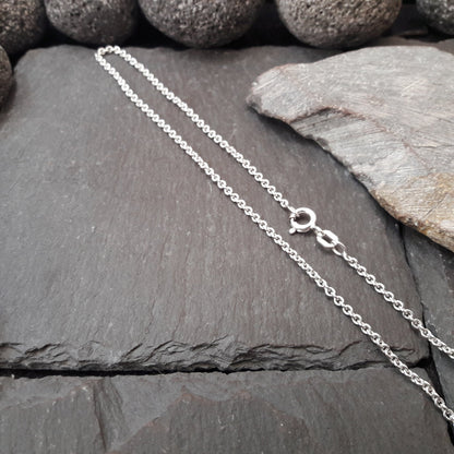 Halskette - 2,0 mm Rundankerkette aus 925er Silber