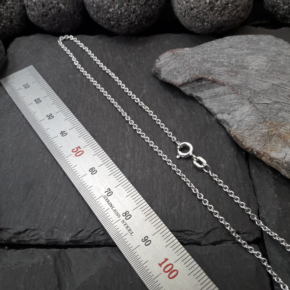 Halskette - 2,0 mm Rundankerkette aus 925er Silber