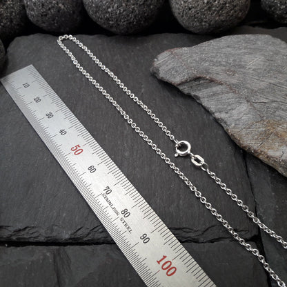 Halskette - 2,0 mm Rundankerkette aus 925er Silber