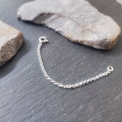 Verlängerungskette - 2,0 mm Erbskette aus 925er Silber