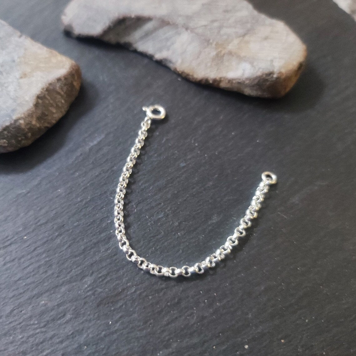 Verlängerungskette - 2,5 mm Erbskette aus 925er Silber