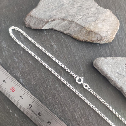 Halskette - 2,5 mm Erbskette aus 925er Silber