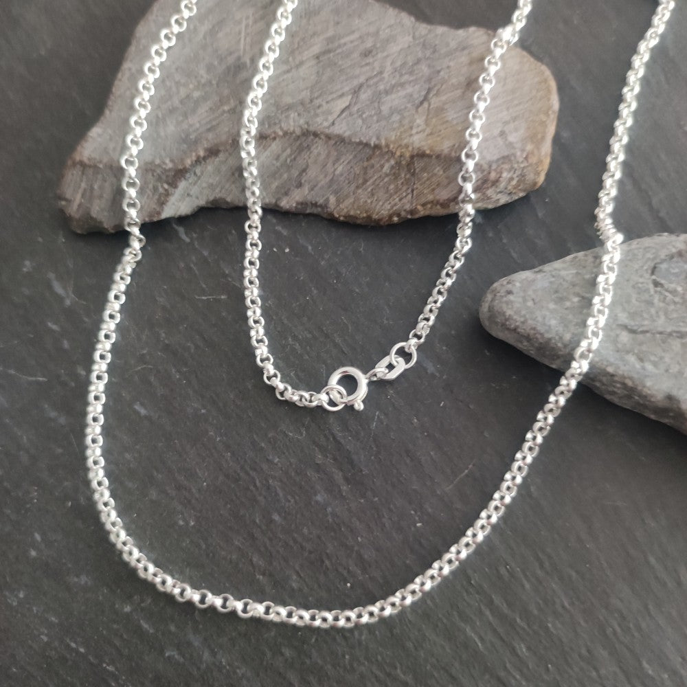 Halskette - 2,5 mm Erbskette aus 925er Silber