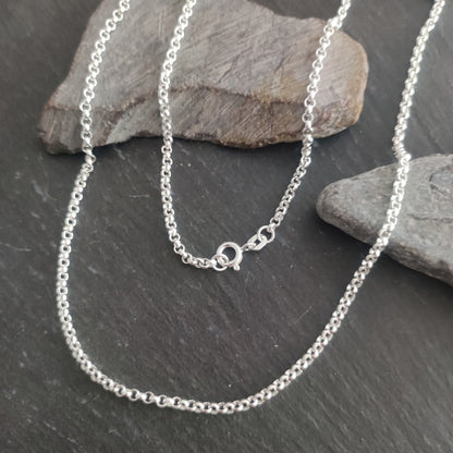 Halskette - 2,5 mm Erbskette aus 925er Silber