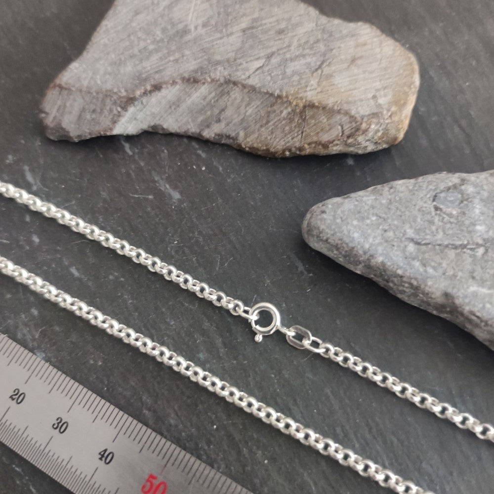 Halskette - 3,0 mm Erbskette aus 925er Silber