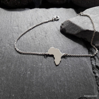 AFRIKA Landkarten-Armband aus 925er Silber