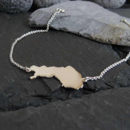 FINNLAND Landkarten-Armband aus 925er Silber