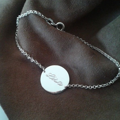 Personalisiertes Gravurarmband aus 925er Silber (GA07)