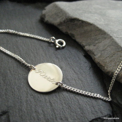 Personalisiertes Gravurarmband aus 925er Silber (GA23)