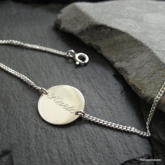 Personalisiertes Gravurarmband aus 925er Silber (GA23)