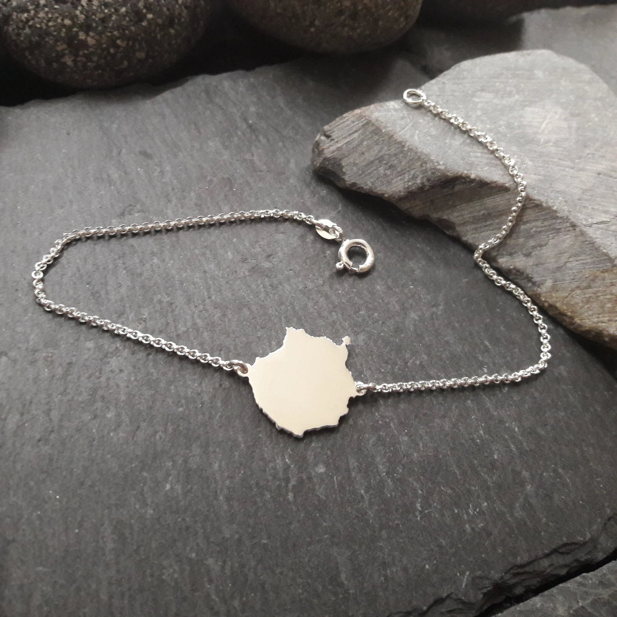 GRAN CANARIA Landkarten-Armband aus 925er Silber