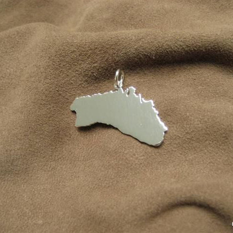 MENORCA Landkarten-Anhänger aus 925er Silber