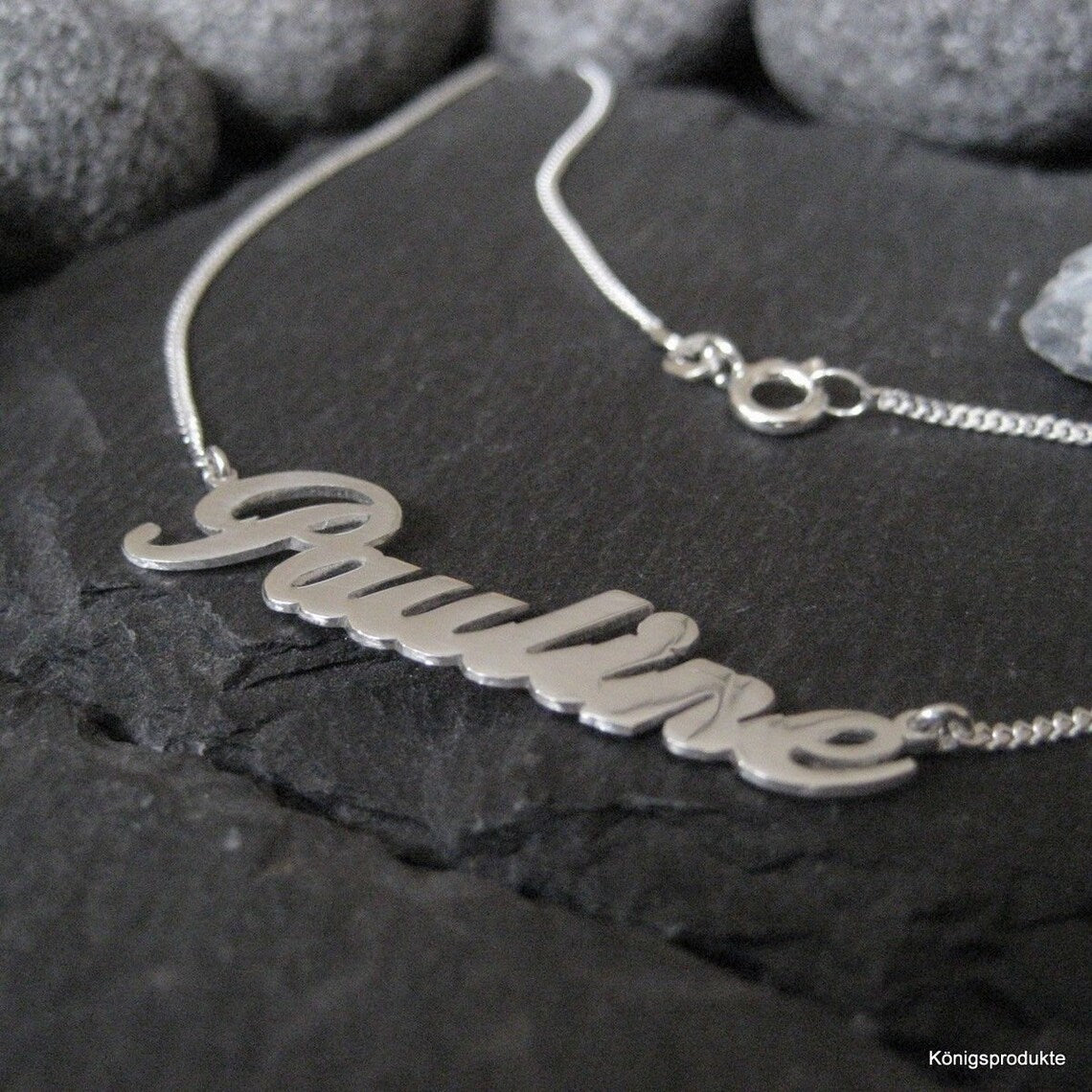 Personalisierte Namenskette mit Wunschname aus 925er Silber (NK01)