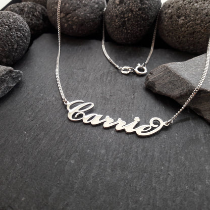 Personalisierte Namenskette mit Wunschname aus 925er Silber (NK03)