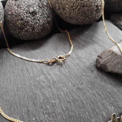 Personalisierte Namenskette mit Wunschname aus 333er Gelbgold (NK01/8GG)