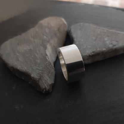Massiver Silberring aus 925er Silber, 10 mm Breit - 2,5 mm Stark (SR10/2,5)