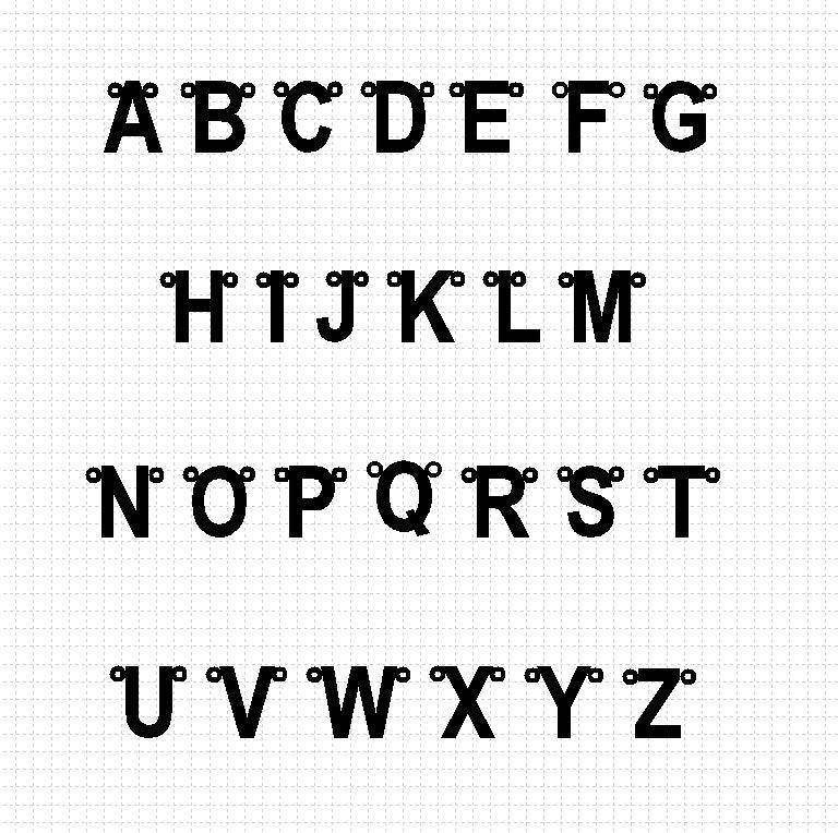 Schriftmuster NK80