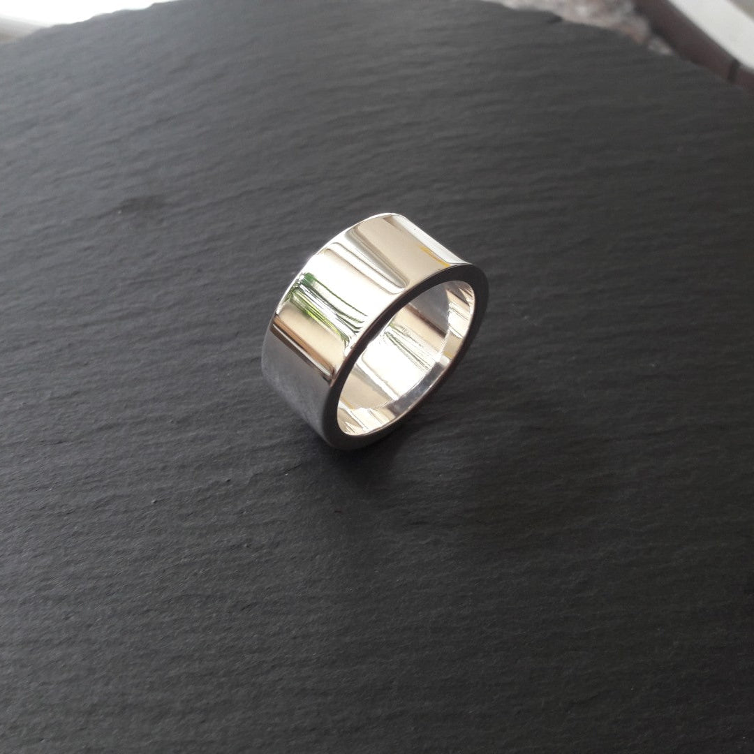 Massiver Silberring aus 925er Silber, 10 mm Breit - 2,0 mm Stark (SR10/2,0)