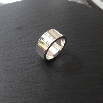 Massiver Silberring aus 925er Silber, 10 mm Breit - 2,0 mm Stark (SR10/2,0)