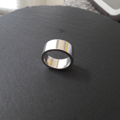 Massiver Silberring aus 925er Silber, 10 mm Breit - 2,0 mm Stark (SR10/2,0)