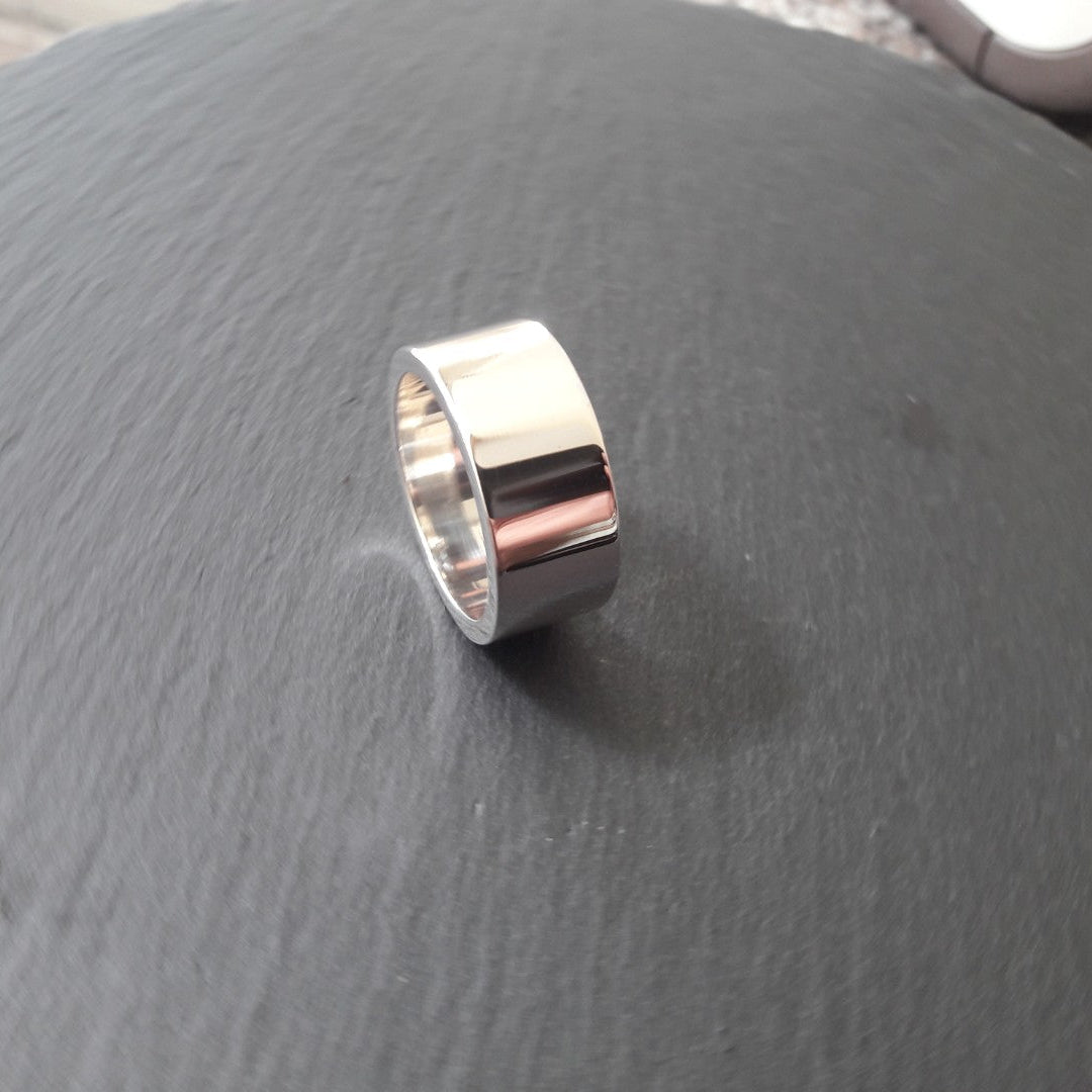 Massiver Silberring aus 925er Silber, 10 mm Breit - 2,0 mm Stark (SR10/2,0)
