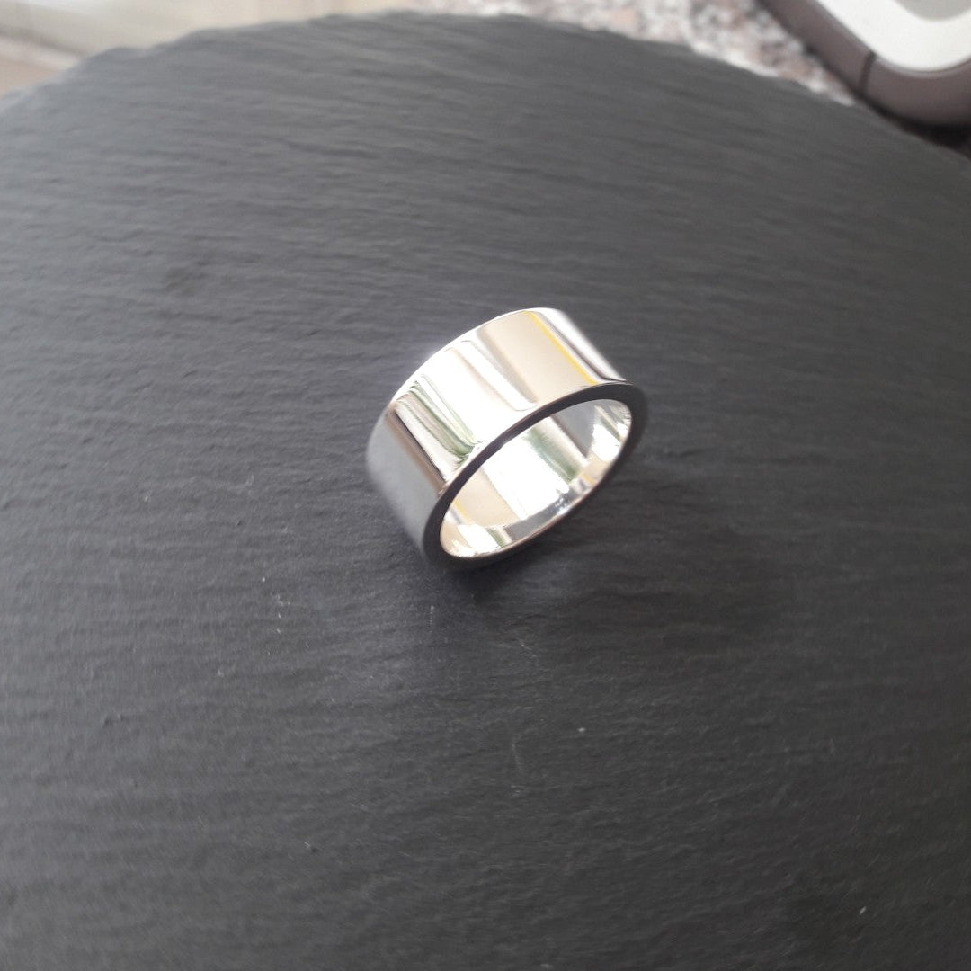 Massiver Silberring aus 925er Silber, 10 mm Breit - 2,0 mm Stark (SR10/2,0)