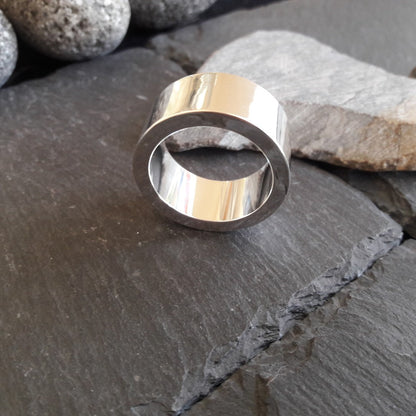 Massiver Silberring aus 925er Silber, 10 mm Breit - 3,0 mm Stark (SR10/3,0)