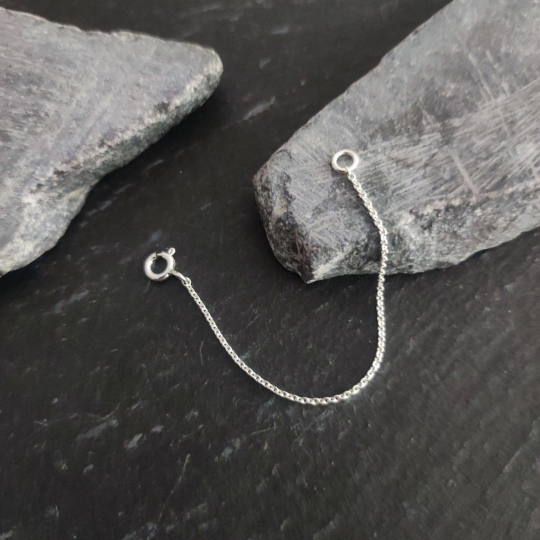 Verlängerungskette - 1,1 mm Ankerkette aus 925er Silber