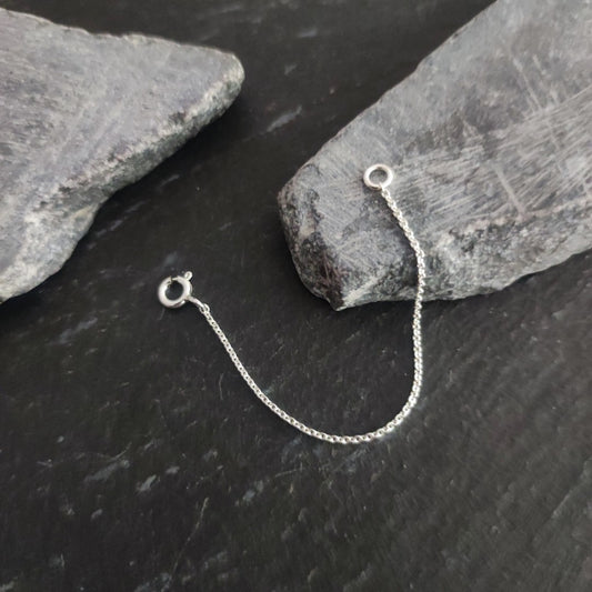 Verlängerungskette - 1,1 mm Ankerkette aus 925er Silber