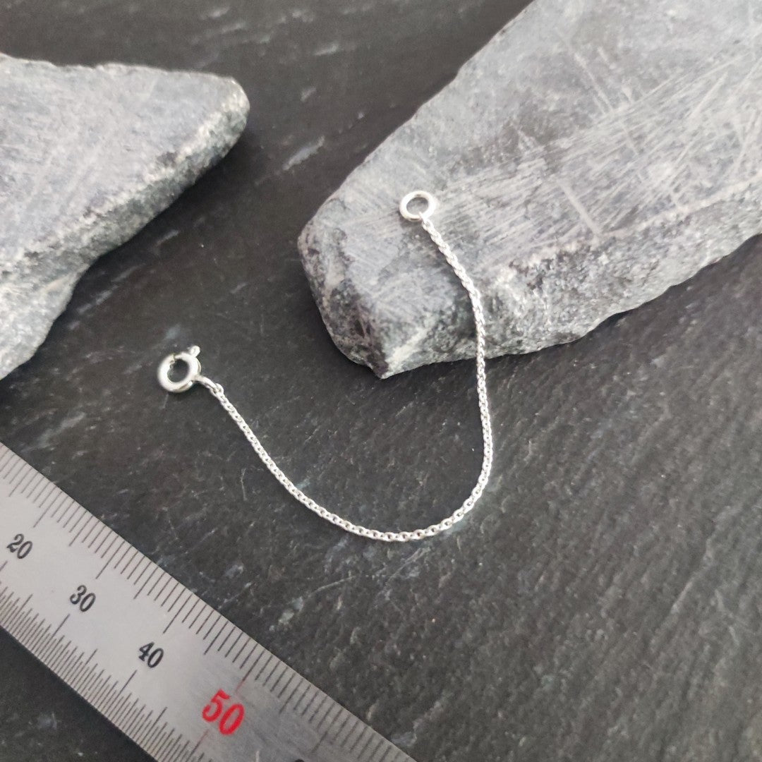 Verlängerungskette - 1,1 mm Ankerkette aus 925er Silber