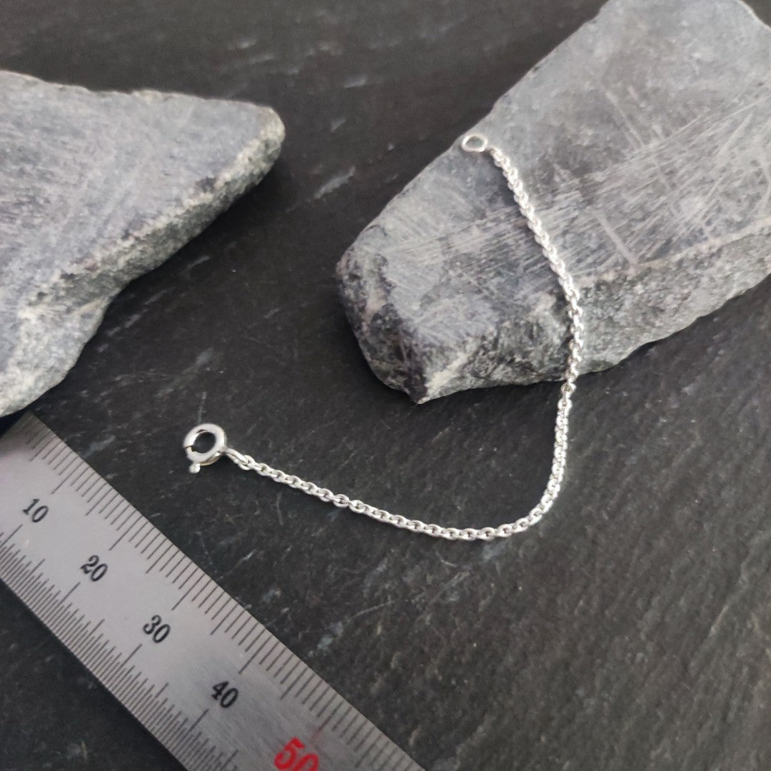 Verlängerungskette - 1,5 mm Ankerkette aus 925er Silber