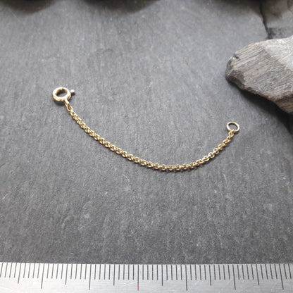 Verlängerungskette - 1,5 mm Erbskette aus Gelbgold