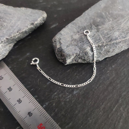 Verlängerungskette - 1,5 mm Figarokette aus 925er Silber